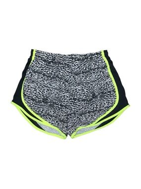 Nike‎ Tempo Running Shorts Women’s Medium Black White Animal Print Neon Yellow